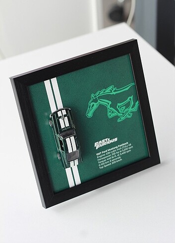  Beden Renk 1967 Ford Mustang Fastback 1/64 Çerçeve Tasarımı