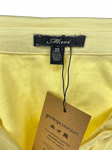 xs Beden sarı Renk Mavi Jeans Gömlek %70 İndirimli.