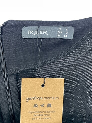 s Beden gri Renk Ikiler Günlük Elbise %70 İndirimli.