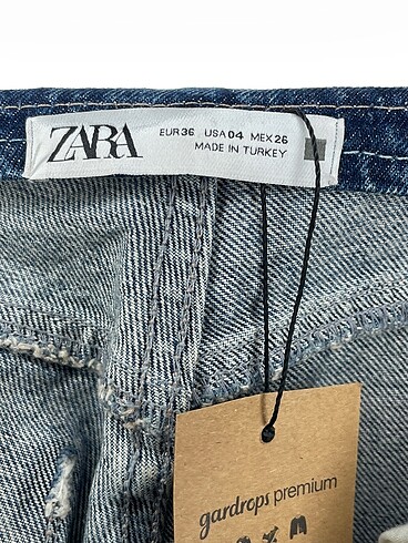 36 Beden mavi Renk Zara Jean / Kot %70 İndirimli.