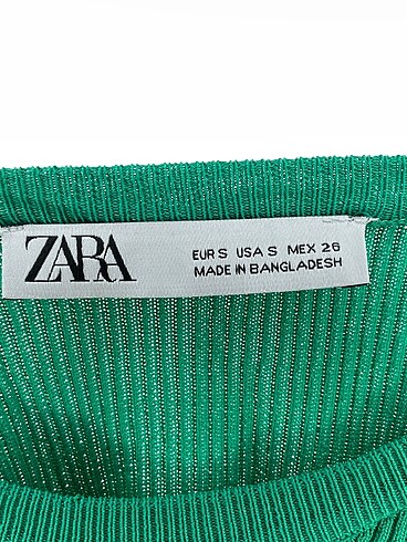 s Beden yeşil Renk Zara Bluz %70 İndirimli.