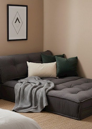 Modern Antrasit katlanır koltuk - Görsel 6