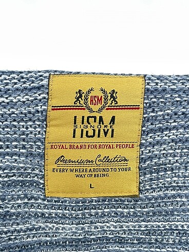 l Beden mavi Renk HSM Hırka %70 İndirimli.