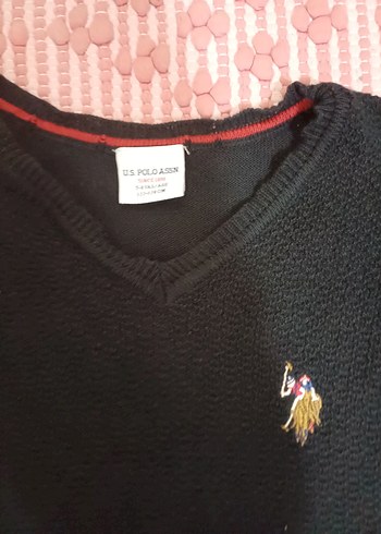 Siyah Erkek Çocuk V Yaka Triko Kazak - Görsel 3