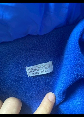 Mavi Erkek Çocuk Fermuarlı Mont - Görsel 2