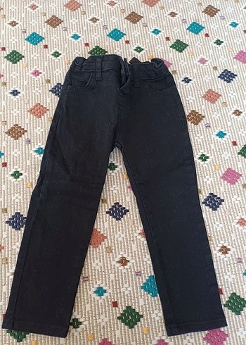 Erkek Siyah Denim Rahat Kesim Pantolon