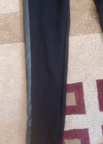 Kadın Siyah Belli Bağlamalı Tayt - Görsel 6