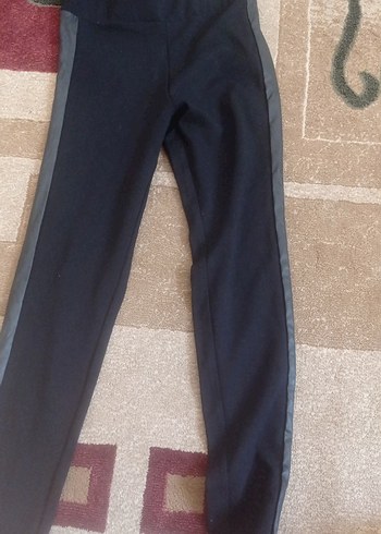 Kadın Siyah Belli Bağlamalı Tayt - Görsel 8