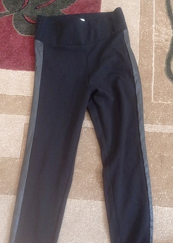 Kadın Siyah Belli Bağlamalı Tayt - Görsel 7