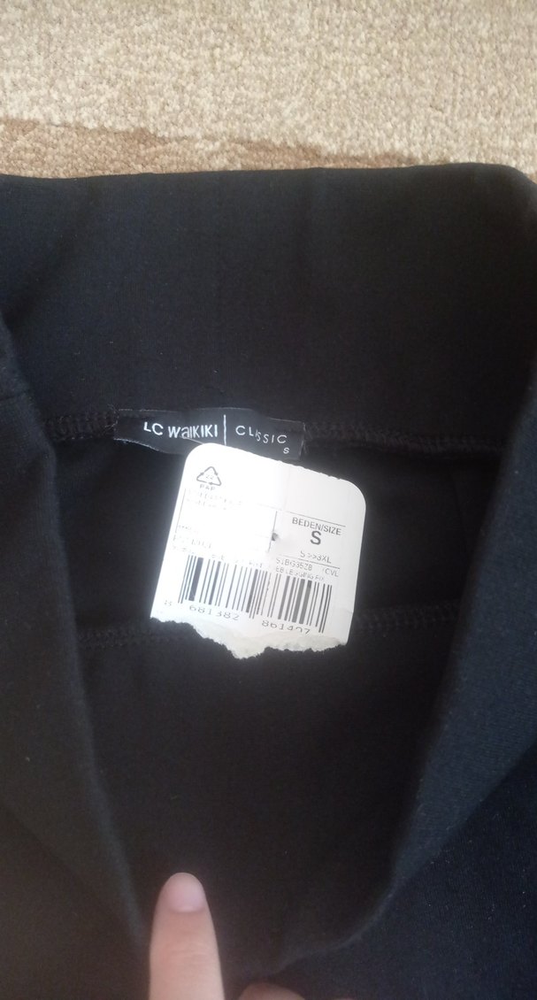 Kadın Siyah Belli Bağlamalı Tayt - Görsel 4