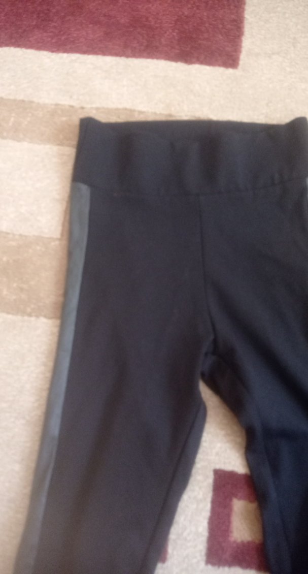 Kadın Siyah Belli Bağlamalı Tayt - Görsel 3