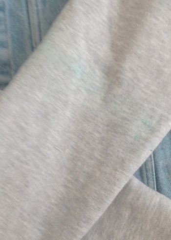 Gri Kapüşonlu Denim Ceket - Görsel 7