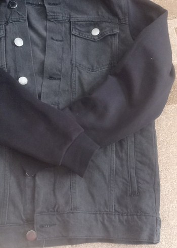 Erkek  Gri Kot Ceket Kapüşonlu - Görsel 2