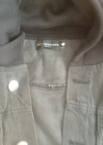 Erkek  Gri Kot Ceket Kapüşonlu - Görsel 8