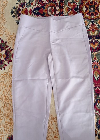 Kadın lila Kumaş Pantolon - Görsel 2
