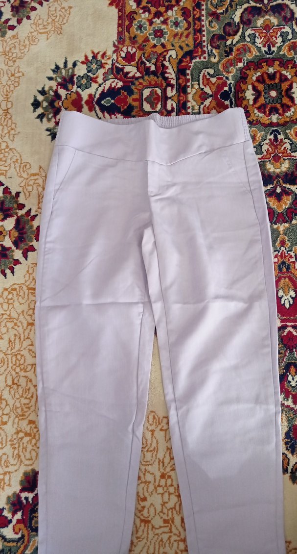 Kadın lila Kumaş Pantolon - Görsel 2