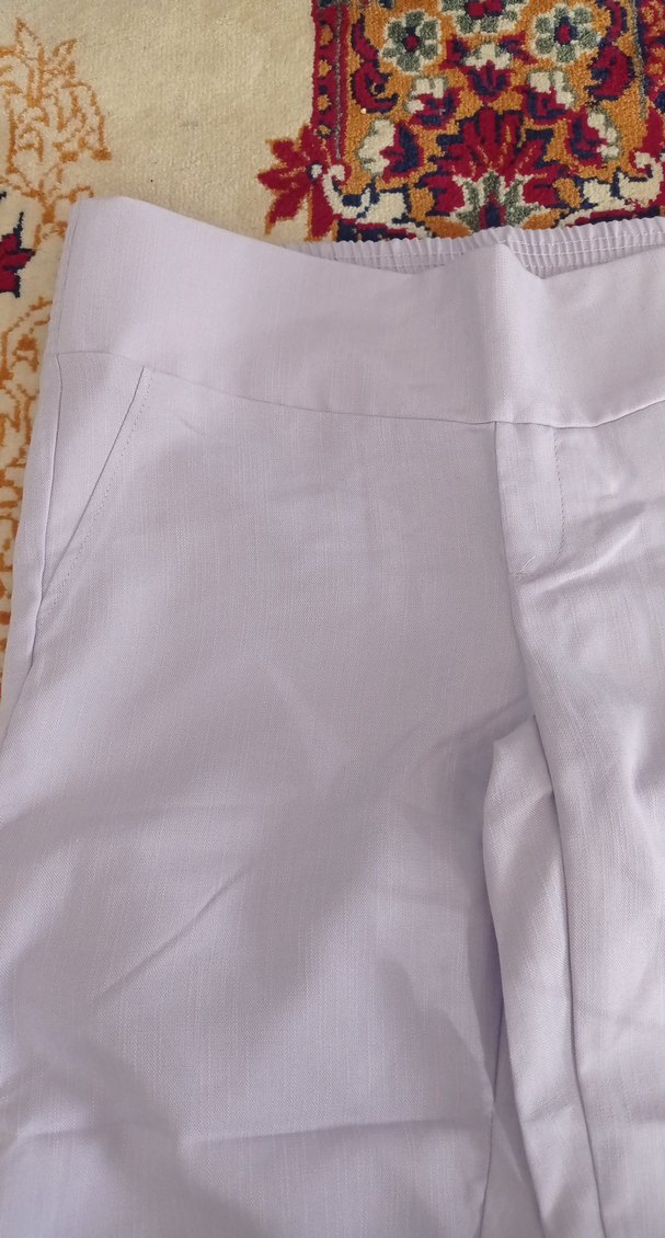 Kadın lila Kumaş Pantolon - Görsel 4