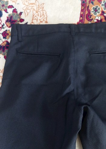 Erkek Siyah Regular Fit keten Pantolon - Görsel 12