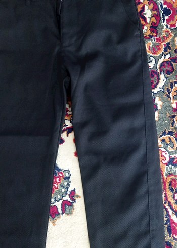 Erkek Siyah Regular Fit keten Pantolon - Görsel 8