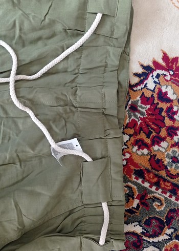 Kadın Kemerli Bol Kesim Uzun Kumaş Pantolon - Görsel 6