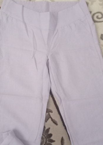 Kadın Keten Rahat Pantolon - Görsel 5