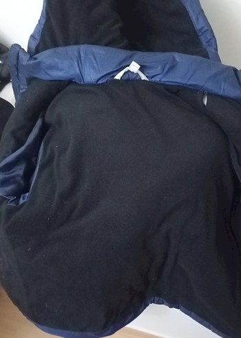 Koyu Mavi Erkek Çocuk Kapüşonlu Mont - Görsel 4