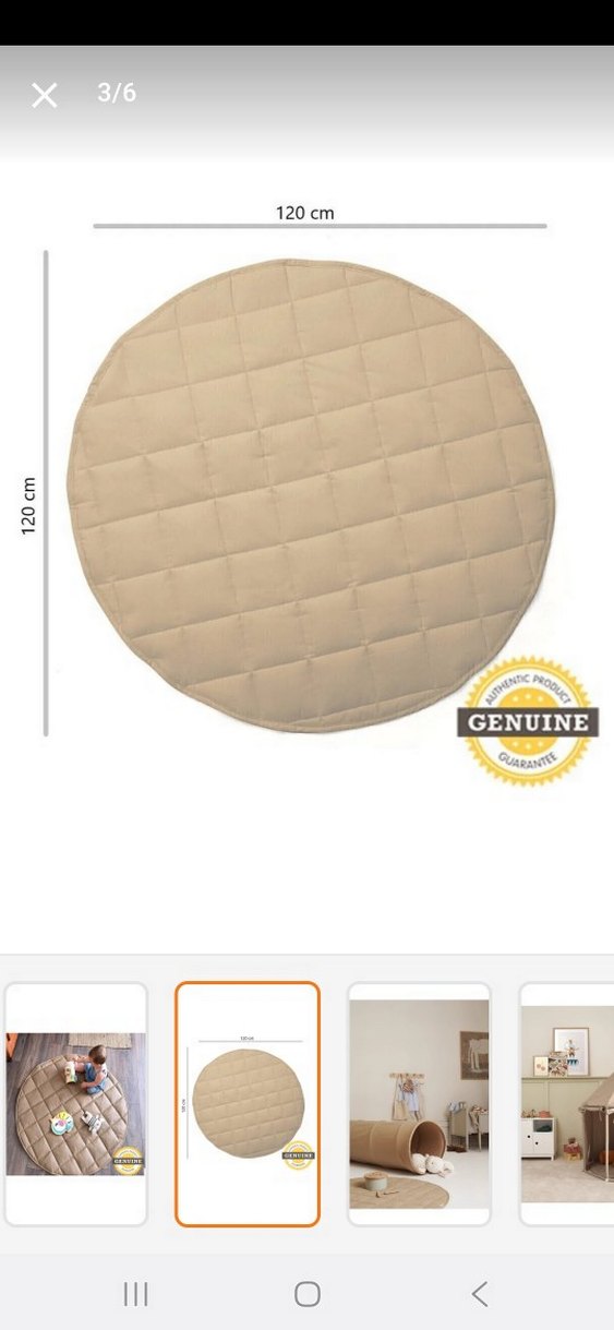 infant hobby Bej Bebek Oyun Matı - Görsel 4