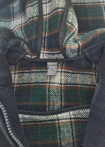 zara kaşe Lacivert Erkek Çocuk Mont - Görsel 9