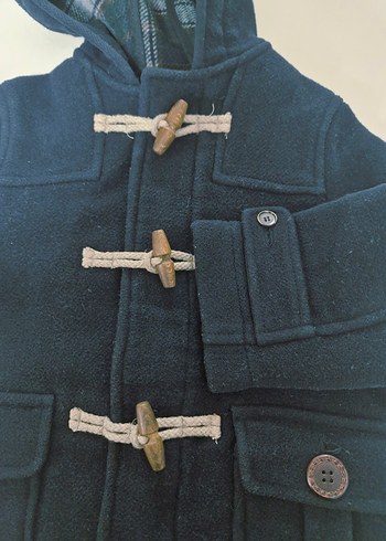 zara kaşe Lacivert Erkek Çocuk Mont - Görsel 12