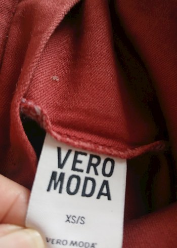 s Beden bordo Renk VERA MODA 36BEDEN BORDO KETEN PANTOLON