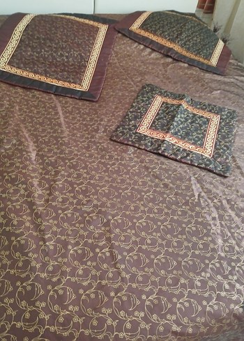 Borda renkli i Nakışlı Yatak Örtüsü - Görsel 5