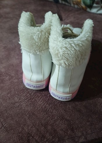 Beyaz converse Kürklü Spor Ayakkabı civil marka - Görsel 3