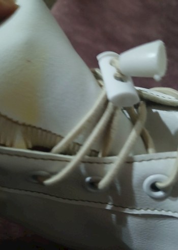 Beyaz converse Kürklü Spor Ayakkabı civil marka - Görsel 7