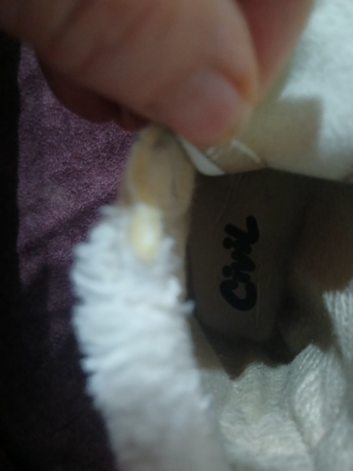 Beyaz converse Kürklü Spor Ayakkabı civil marka - Görsel 5