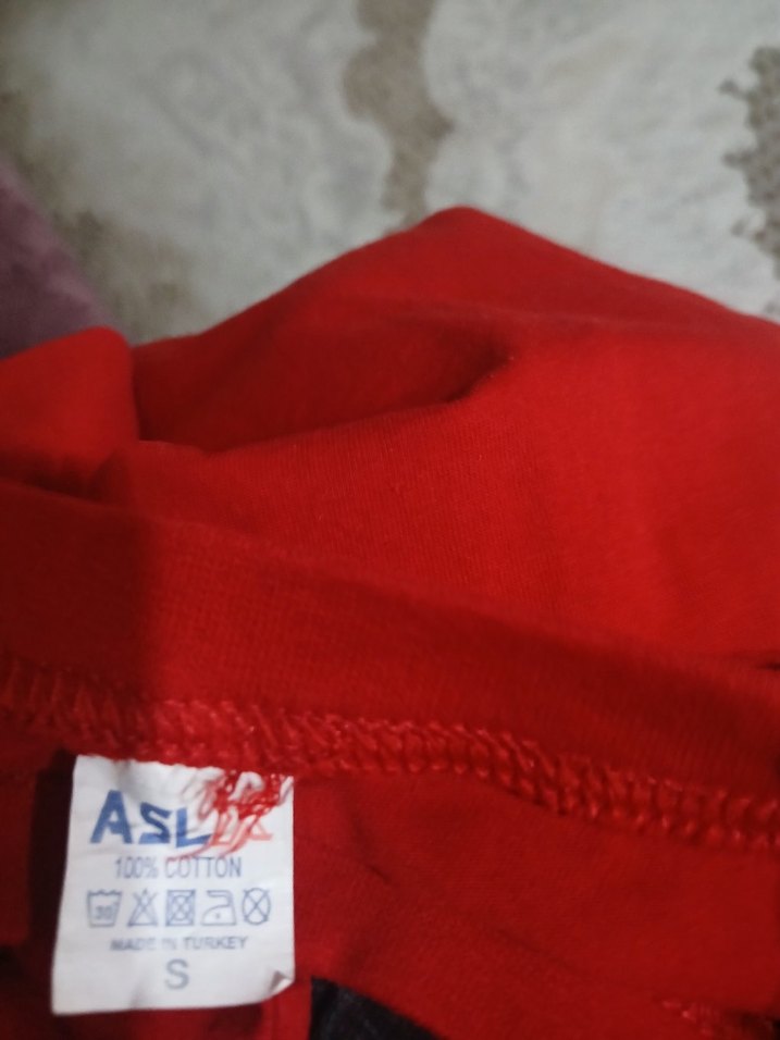 Kırmızı Erkek Tişörtü, Kısa Kollu, ayyıldızlı SBEDEN - Görsel 4