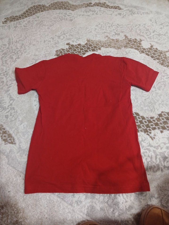 Kırmızı Erkek Tişörtü, Kısa Kollu, ayyıldızlı SBEDEN - Görsel 3