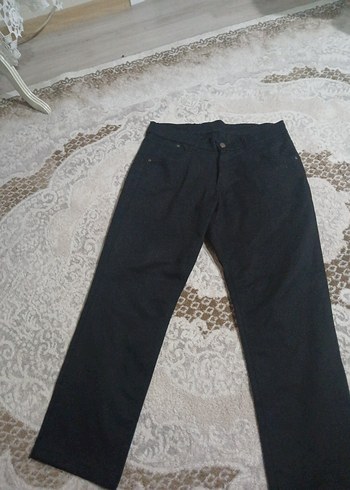 Siyah Düğmeli kanvas erkek  Pantolon sıfır ürün - Görsel 2