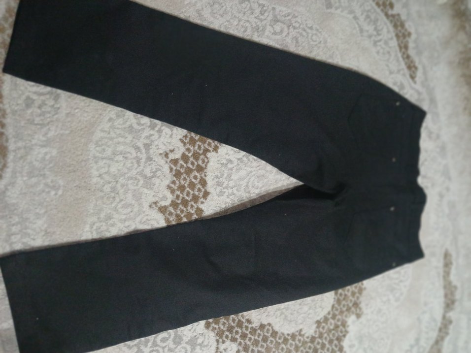 Siyah Düğmeli kanvas erkek  Pantolon sıfır ürün - Görsel 3