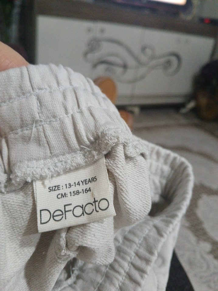 bej rengi Rahat Kesim Pamuklu erkek çocuk 13_14 yaş Mini Şort - Görsel 3