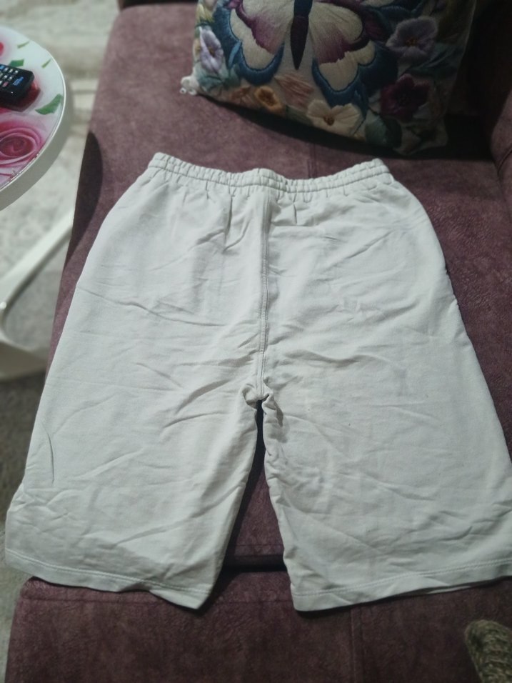 bej rengi Rahat Kesim Pamuklu erkek çocuk 13_14 yaş Mini Şort - Görsel 2