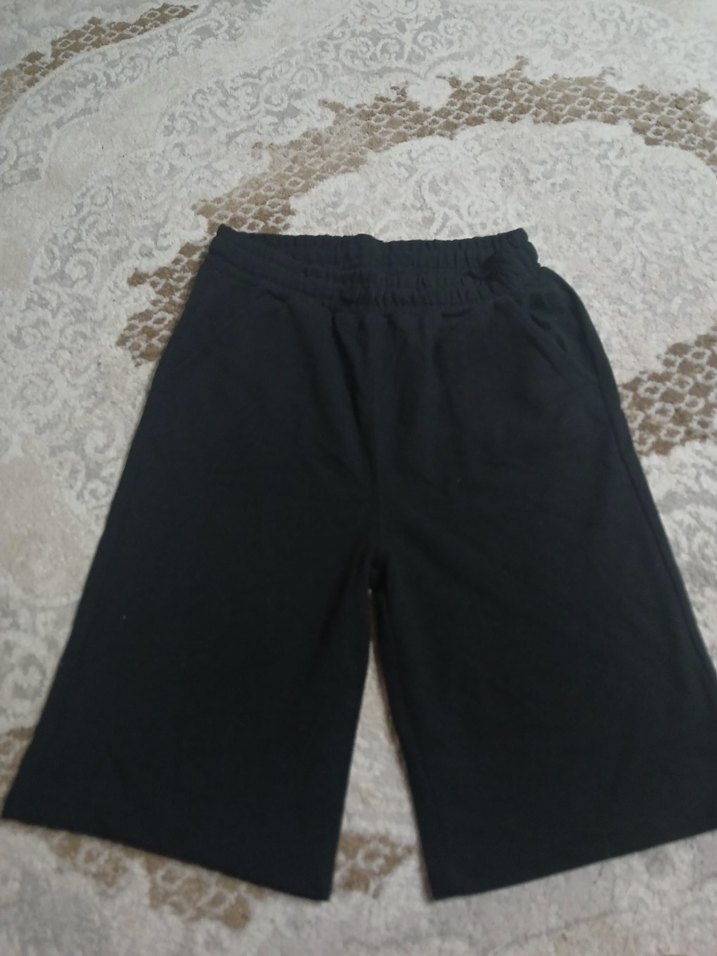 Siyah Erkek çocuk 12_13 yaş lacos şort Rahat Kesim - Görsel 2