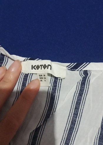 Çizgili Salaş Bluz - Görsel 2