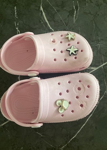 Düğmeli Pembe Kız Çocuk Terliği