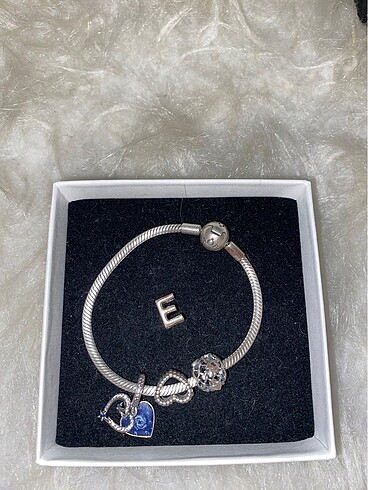 pandora E charm