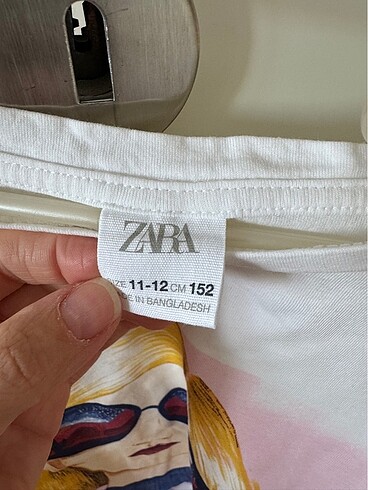 11-12 Yaş Beden Zara Kız Çocuk Tshirt