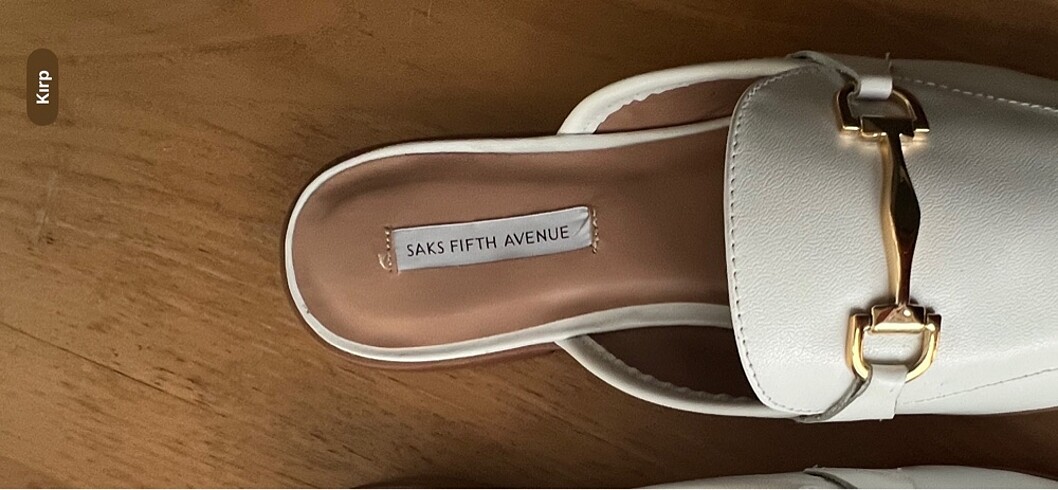 39,5 Beden beyaz Renk Saks gifth avenue terlik