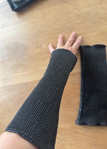 Deri-ipek astarlı eldiven aksesuar - Görsel 5