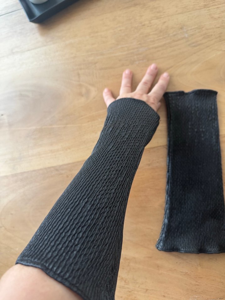 Deri-ipek astarlı eldiven aksesuar - Görsel 5