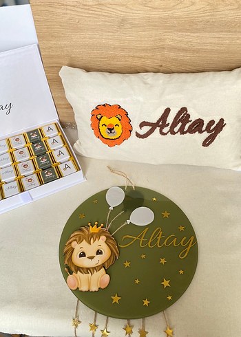 Aslan Figürlü Çocuk Odası Duvar Süsü - Görsel 3