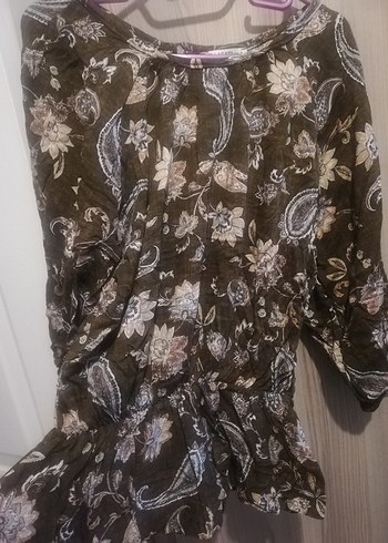 Dantel Detaylı Bohem Mini Kadın Bluz - Görsel 3